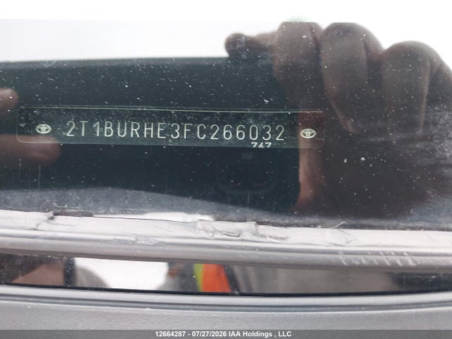 2T1BURHE3FC266032 Toyota Corolla L/le/le Pls/prm/s/s Pls