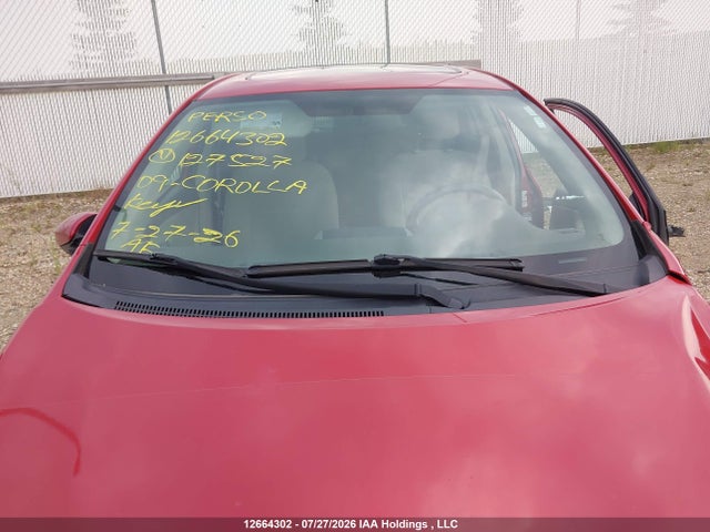 2009 Toyota Corolla S/le/xle მანქანა იყიდება აუქციონზე, vin: 2T1BU40E09C127527, აუქციონის ნომერი: 12664302