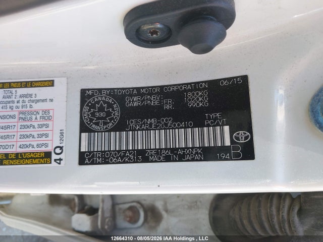 Продаж на аукціоні авто 2016 Scion Im, vin: JTNKARJE2GJ500410, номер лоту: 12664310