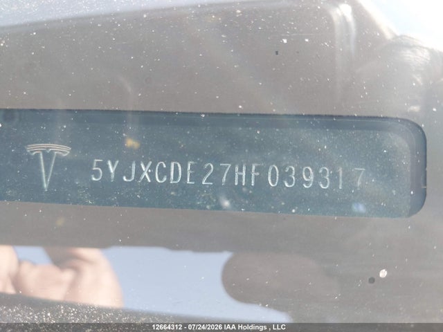 Продаж на аукціоні авто 2017 Tesla Model X 100d/75d/90d, vin: 5YJXCDE27HF039317, номер лоту: 12664312