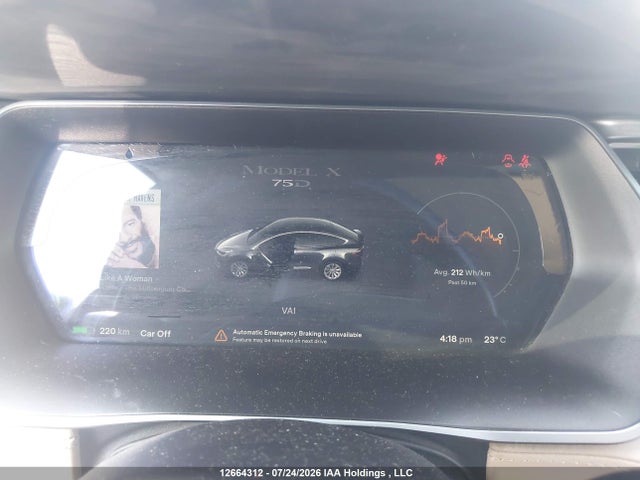 Продаж на аукціоні авто 2017 Tesla Model X 100d/75d/90d, vin: 5YJXCDE27HF039317, номер лоту: 12664312