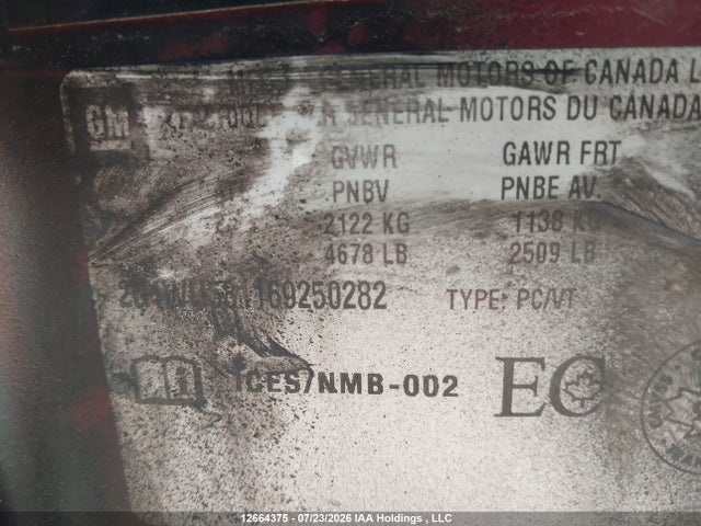 2006 Chevrolet Impala Ltz მანქანა იყიდება აუქციონზე, vin: 2G1WU581169250282, აუქციონის ნომერი: 12664375