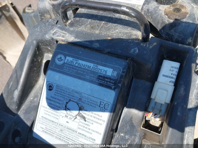 12664403 :رقم المزاد ، 3JBLPAU42MJ002576 vin ، 2021 Can-am Outlander Max Xt 850/xt-p 850 مزاد بيع