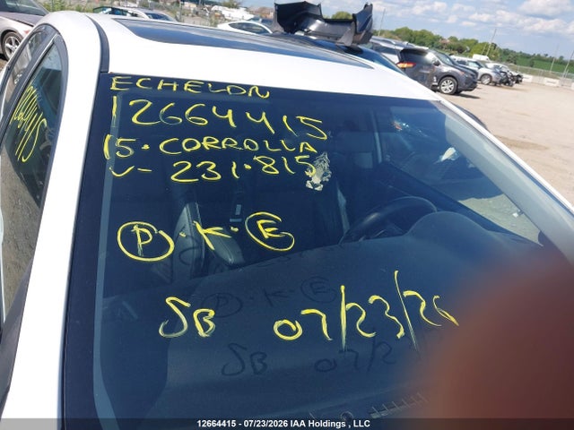 Aukcja sprzedaży 2015 Toyota Corolla L/le/le Pls/prm/s/s Pls, vin: 2T1BURHE3FC231815, numer aukcji: 12664415