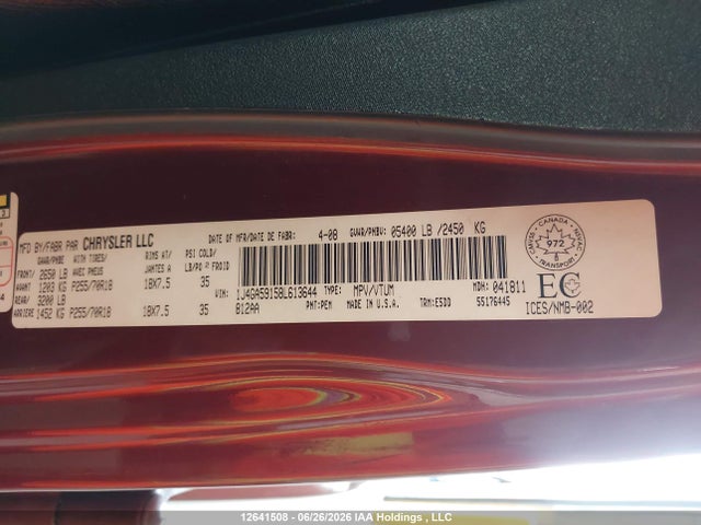 Aukcja sprzedaży 2008 Jeep Wrangler Unlimited Sahara, vin: 1J4GA59158L613644, numer aukcji: 12641508