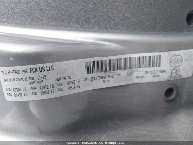 Fiat 500c Pop 2016 3C3CFFDR6GT169481 Image 18
