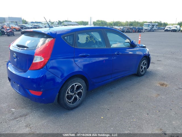 12657646 :رقم المزاد ، KMHCT5AE4CU037816 vin ، 2012 Hyundai Accent Gl مزاد بيع