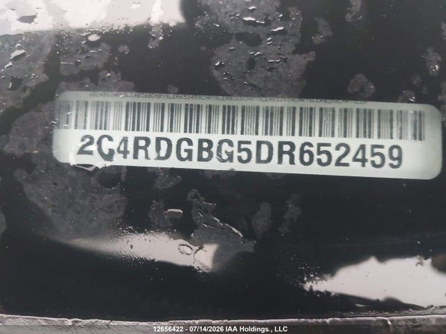 2013 Dodge Grand Caravan Se/sxt მანქანა იყიდება აუქციონზე, vin: 2C4RDGBG5DR652459, აუქციონის ნომერი: 12656422