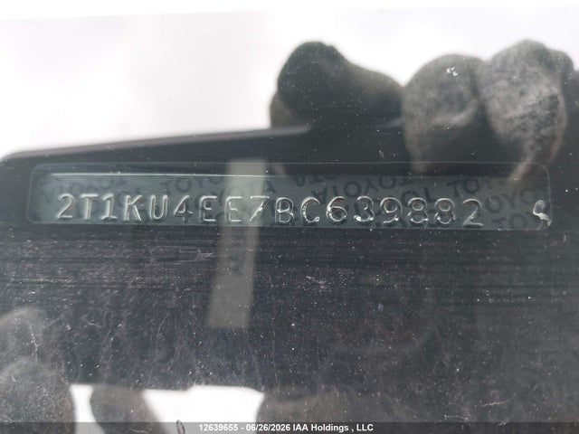 Aukcja sprzedaży 2011 Toyota Matrix, vin: 2T1KU4EE7BC639882, numer aukcji: 12639655