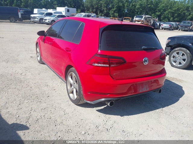 2019 Volkswagen Gti S/se/autobahn/rabbit Edition მანქანა იყიდება აუქციონზე, vin: 3VW6T7AU3KM024768, აუქციონის ნომერი: 12664470