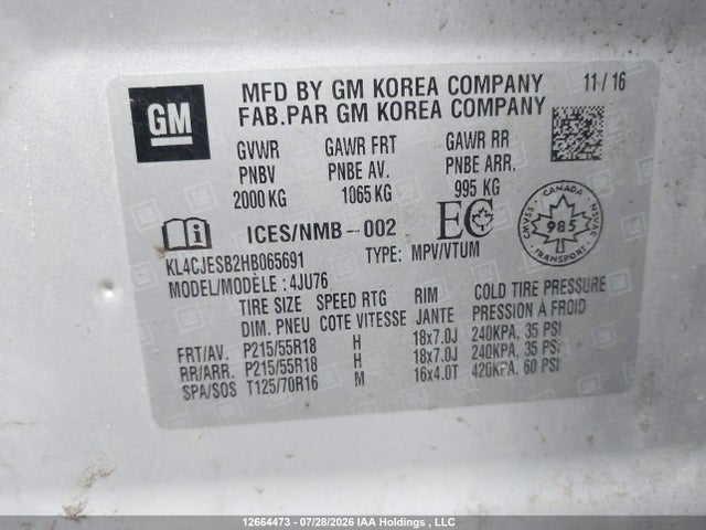 Buick Encore Preferred 2017 KL4CJESB2HB065691 Image 18