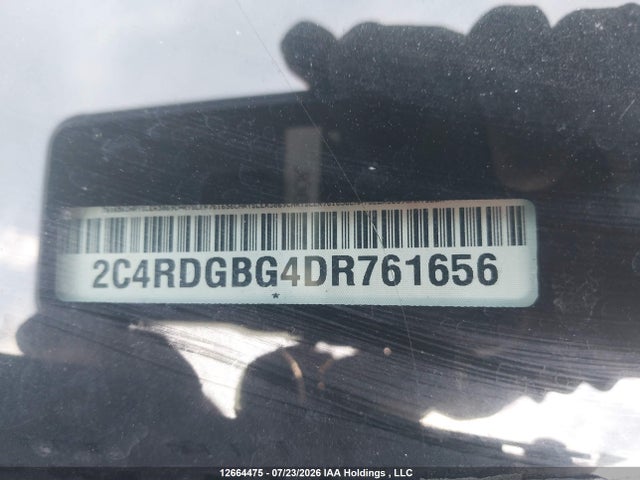 2013 Dodge Grand Caravan Se მანქანა იყიდება აუქციონზე, vin: 2C4RDGBG4DR761656, აუქციონის ნომერი: 12664475