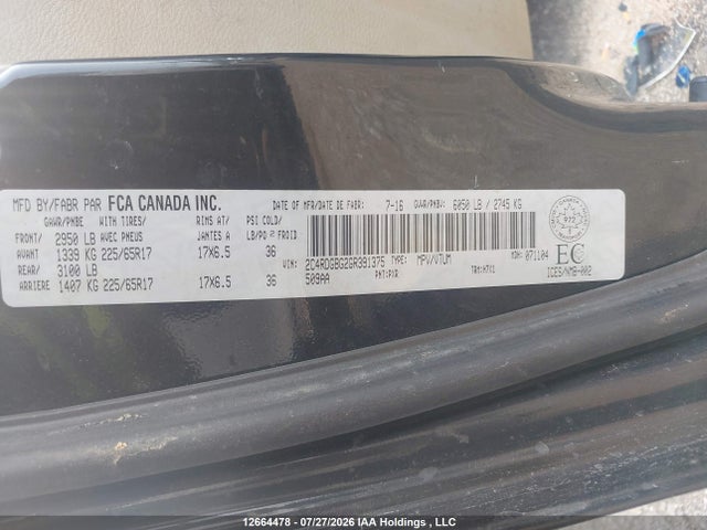 Dodge Grand Caravan Se 2016 2C4RDGBG2GR391375 Image 9