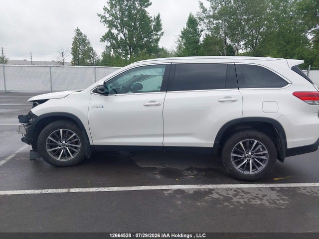 2019 Toyota Highlander Hybrid/xle მანქანა იყიდება აუქციონზე, vin: 5TDJGRFH3KS072652, აუქციონის ნომერი: 12664528