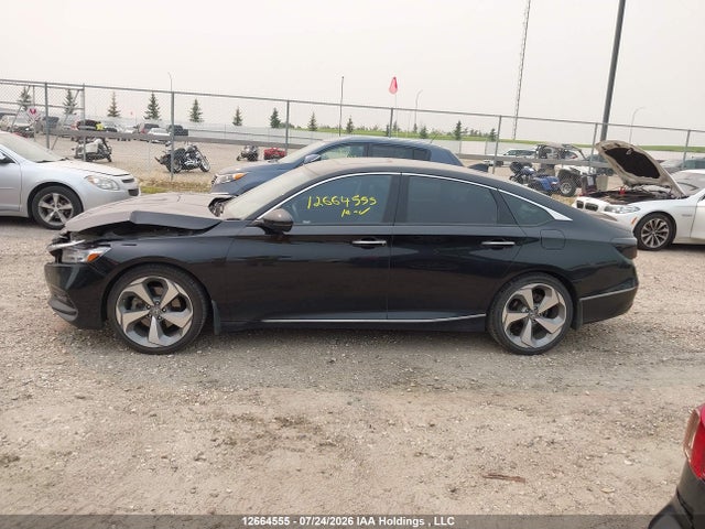 12664555 :رقم المزاد ، 1HGCV1F91JA808462 vin ، 2018 Honda Accord Touring مزاد بيع