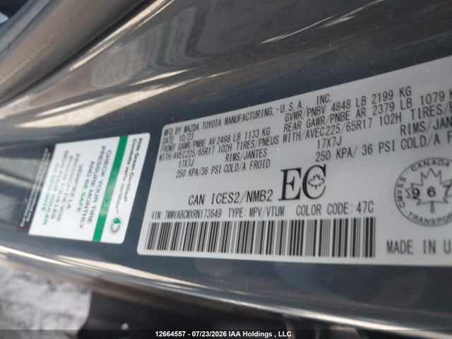12664557 :رقم المزاد ، 7MMVABCMXRN173649 vin ، 2024 Mazda Cx-50 Gs-l مزاد بيع