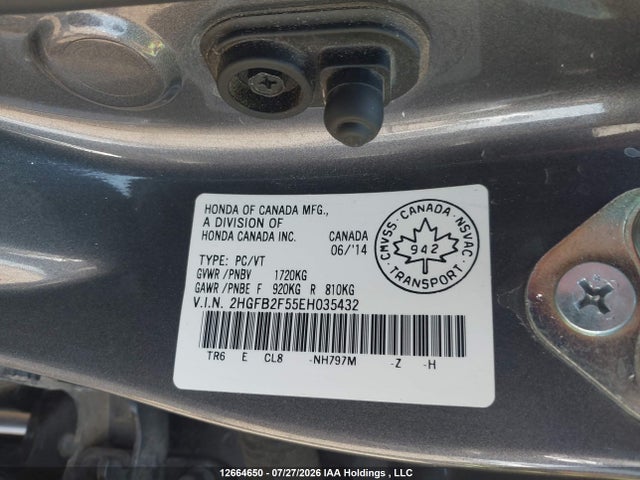 Honda CIVIC EX 2014 2HGFB2F55EH035432 Image 18