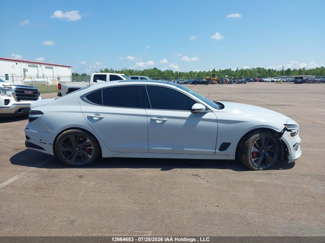 12664653 :رقم المزاد ، KMTG54TEXNU095456 vin ، 2022 Genesis G70 Sport Advanced/sport Prestige مزاد بيع