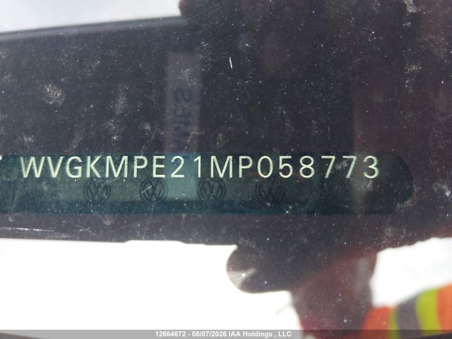 2021 Volkswagen Id.4 Pro S მანქანა იყიდება აუქციონზე, vin: WVGKMPE21MP058773, აუქციონის ნომერი: 12664672