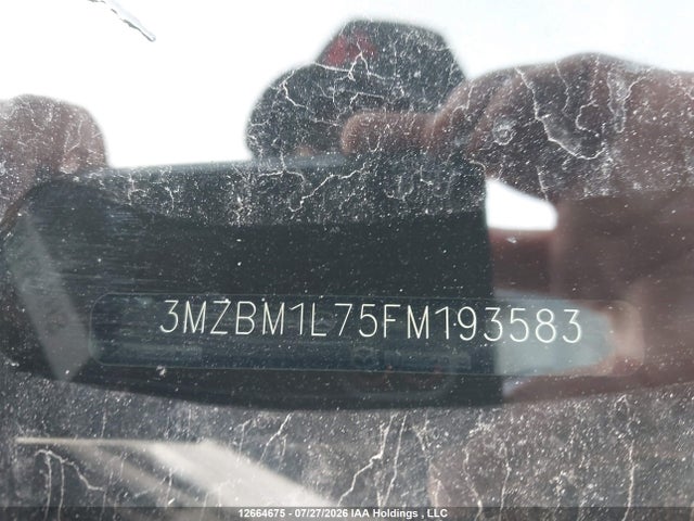 2015 Mazda Mazda3 Gs მანქანა იყიდება აუქციონზე, vin: 3MZBM1L75FM193583, აუქციონის ნომერი: 12664675
