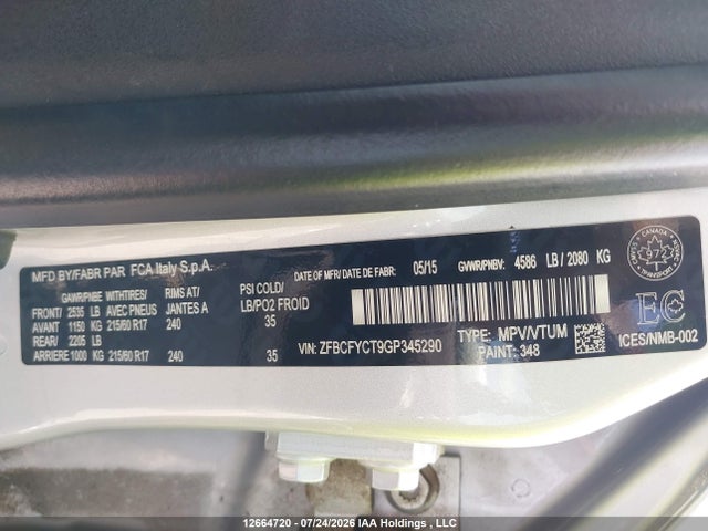 Fiat 500x Trekking 2016 ZFBCFYCT9GP345290 Image 9