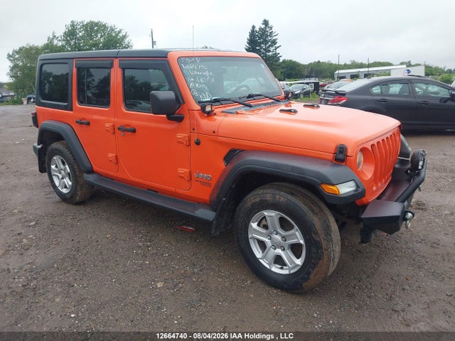 12664740 :رقم المزاد ، 1C4HJXDG7KW667194 vin ، 2019 Jeep Wrangler Unlimited Sport مزاد بيع