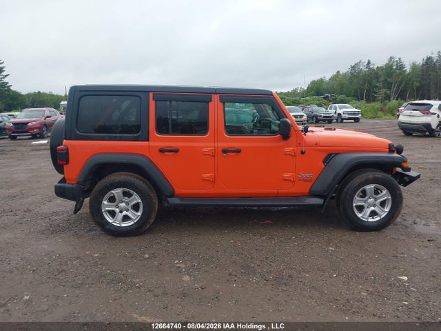 12664740 :رقم المزاد ، 1C4HJXDG7KW667194 vin ، 2019 Jeep Wrangler Unlimited Sport مزاد بيع
