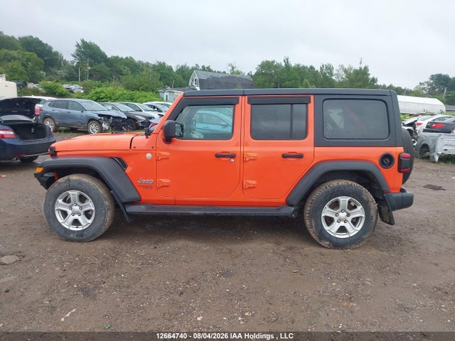 12664740 :رقم المزاد ، 1C4HJXDG7KW667194 vin ، 2019 Jeep Wrangler Unlimited Sport مزاد بيع