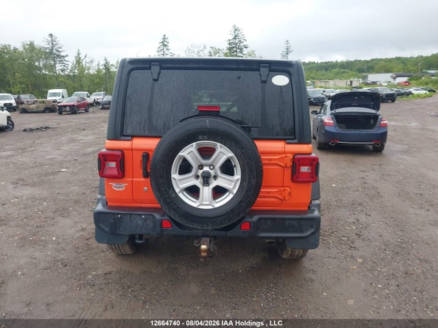 12664740 :رقم المزاد ، 1C4HJXDG7KW667194 vin ، 2019 Jeep Wrangler Unlimited Sport مزاد بيع