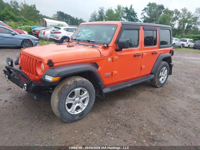 12664740 :رقم المزاد ، 1C4HJXDG7KW667194 vin ، 2019 Jeep Wrangler Unlimited Sport مزاد بيع