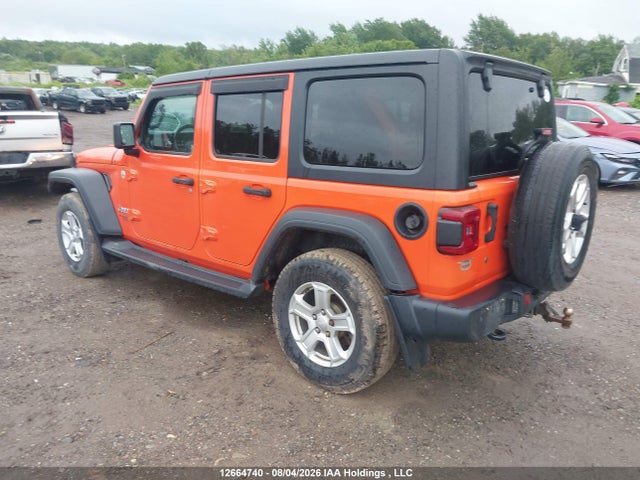 12664740 :رقم المزاد ، 1C4HJXDG7KW667194 vin ، 2019 Jeep Wrangler Unlimited Sport مزاد بيع