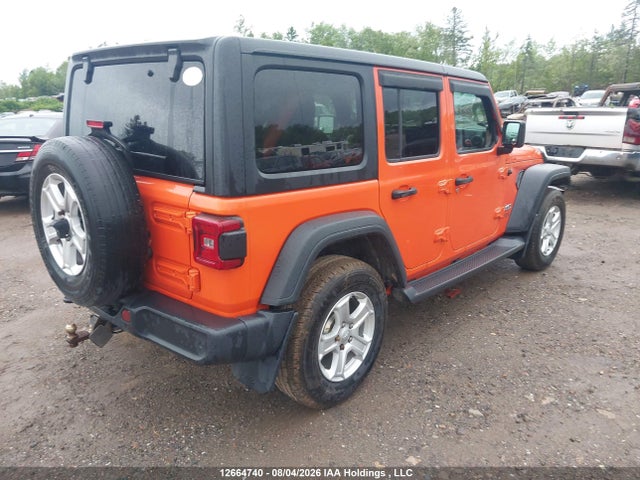 12664740 :رقم المزاد ، 1C4HJXDG7KW667194 vin ، 2019 Jeep Wrangler Unlimited Sport مزاد بيع