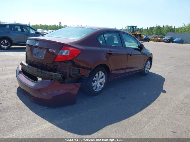 Продаж на аукціоні авто 2012 Honda Civic Lx, vin: 2HGFB2F45CH063221, номер лоту: 12664744