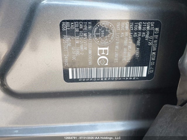 Nissan Rogue 2021 JN8AT3DD6MW306590 Image 9