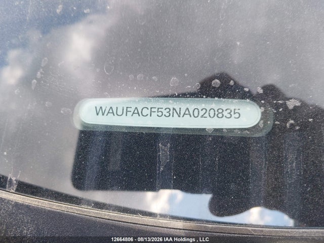 12664806 :رقم المزاد ، WAUFACF53NA020835 vin ، 2022 Audi A5 45 Progressiv مزاد بيع