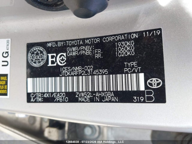 JTDKARFP2L3145395 Toyota Prius Prime Upgrade