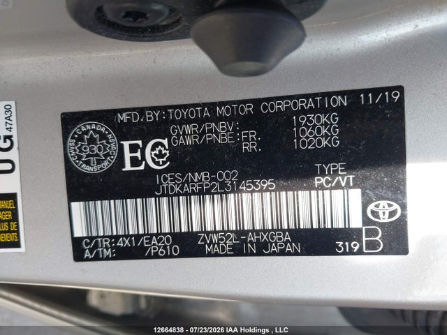 JTDKARFP2L3145395 Toyota Prius Prime Upgrade