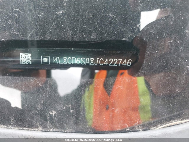 12664843 :رقم المزاد ، KL8CD6SA8JC422746 vin ، 2018 Chevrolet Spark مزاد بيع