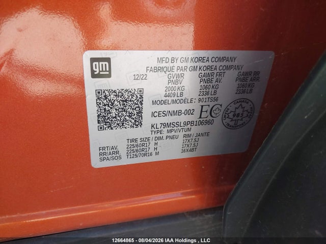 Chevrolet Trailblazer 2023 KL79MSSL9PB106960 Image 9