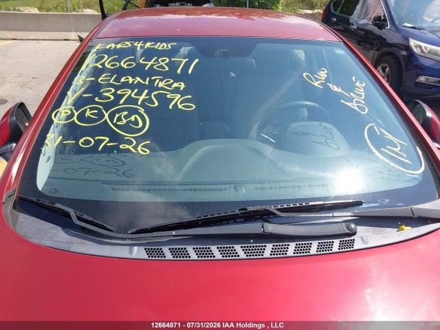 Aukcja sprzedaży 2013 Hyundai Elantra Limited, vin: 5NPDH4AE3DH394596, numer aukcji: 12664871