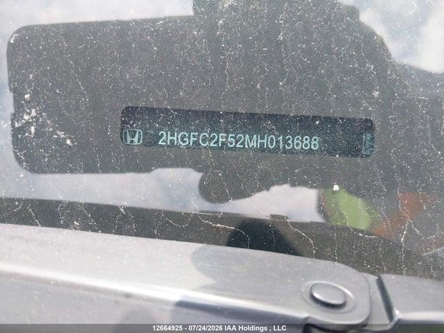 2021 Honda Civic Lx მანქანა იყიდება აუქციონზე, vin: 2HGFC2F52MH013688, აუქციონის ნომერი: 12664925