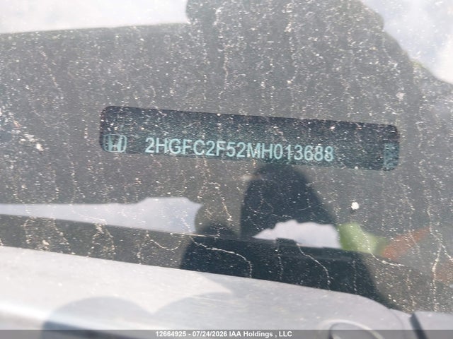 2021 Honda Civic Lx მანქანა იყიდება აუქციონზე, vin: 2HGFC2F52MH013688, აუქციონის ნომერი: 12664925