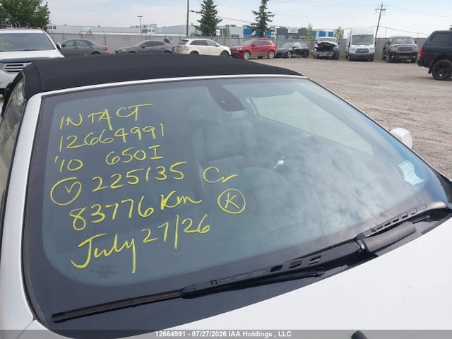 Продаж на аукціоні авто 2010 Bmw 650 I, vin: WBAEB5C54AC225135, номер лоту: 12664991