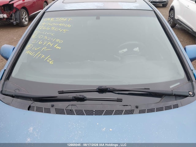 12665045 :رقم المزاد ، 2HGFA1F61AH032480 vin ، 2010 Honda Civic Lx-s مزاد بيع