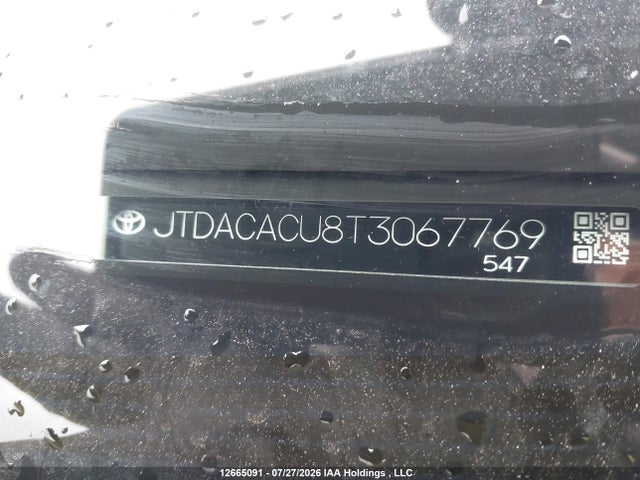 12665091 :رقم المزاد ، JTDACACU8T3067769 vin ، 2026 Toyota Prius Plug-in Hybrid Se مزاد بيع