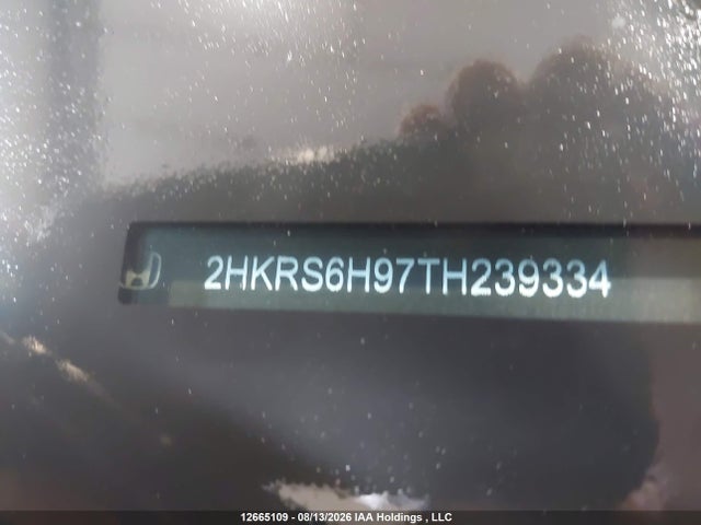 2026 Honda Cr-v Sport Touring მანქანა იყიდება აუქციონზე, vin: 2HKRS6H97TH239334, აუქციონის ნომერი: 12665109