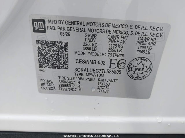 GMC Terrain Elevation 2026 3GKALUEG7TL525805 Image 9