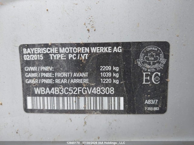 BMW 435i Gran Coupe Xdrive 2015 WBA4B3C52FGV48308 Image 9