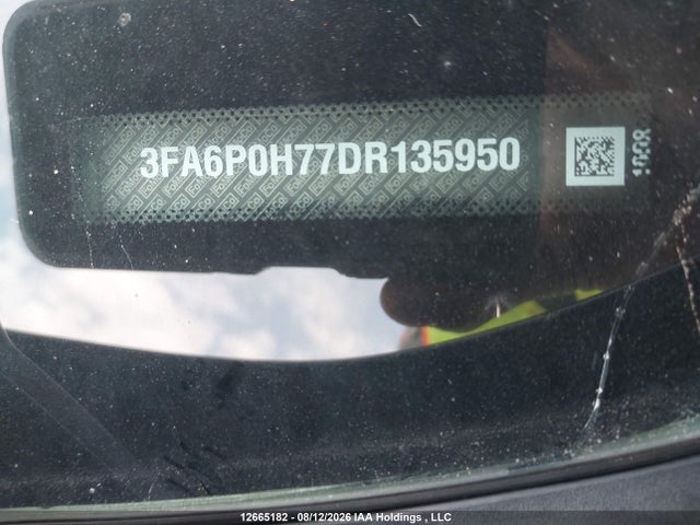 12665182 :رقم المزاد ، 3FA6P0H77DR135950 vin ، 2013 Ford Fusion Se مزاد بيع