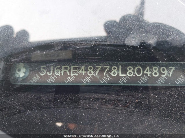 Продажа на аукционе авто 2008 Honda Cr-v Exl, vin: 5J6RE48778L804897, номер лота: 12665199
